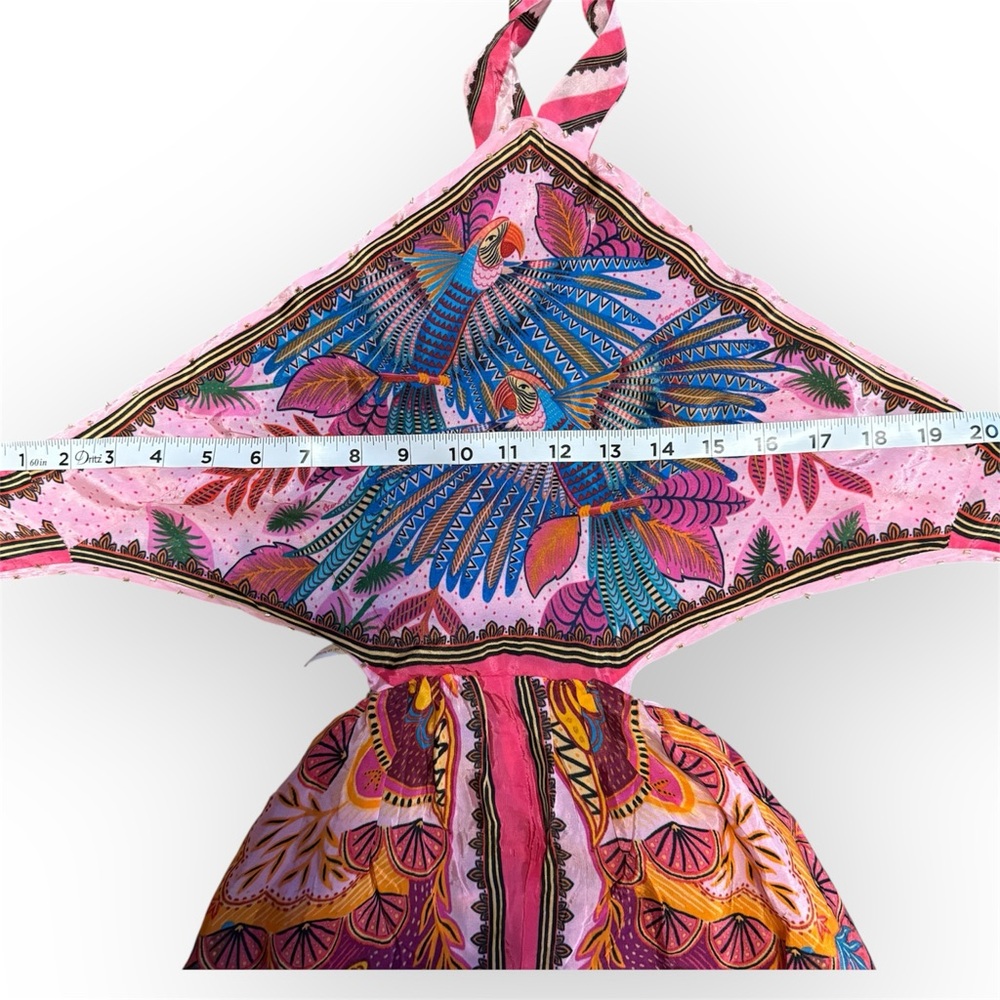 NWT Anthropologie Farm Rio Macaw Scarf Maxi Dress - Picture 14 of 14
